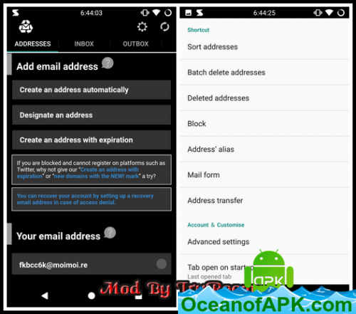 InstAddr - Instant Email Address v2021.04.18.2 [Mod] [Sap] APK Free Download