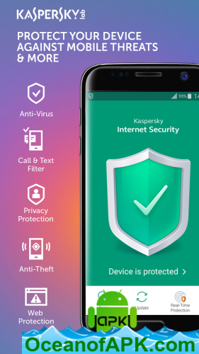 Kaspersky Antivirus & Safety v11.18.4.536 + Keys APK Free Obtain
