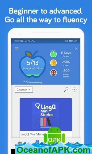 Learn Languages LingQ: Read, Listen,SRS Vocabulary v4.7.4[Premium Mod] APK Free Download