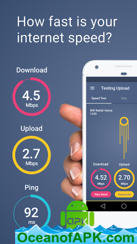 Meteor: Speed Test for 3G, 4G, Internet & WiFi v1.16.4-1 APK Free Download