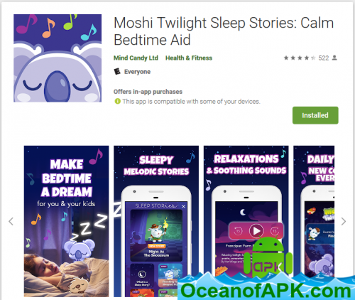 Moshi Twilight Sleep Stories Calm Bedtime Aid v2.5.0 [Subscribed] APK Free Download