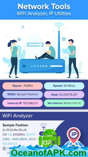 Network Tools: WiFi Analyzer, IP Utilities v1.2 [Pro] APK Free Download