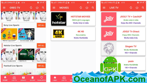 OreoTv v1.7.9 [Ad-Free] APK Free Download