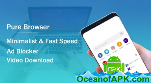 Pure Web Browser-Ad Blocker,Video Download,Private v1.8.7 APK Free Download