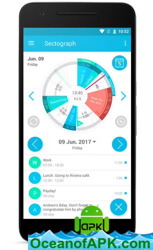 Sectograph. Planner & Time manager on clock widget v5.9.1 [Pro] APK Free Download