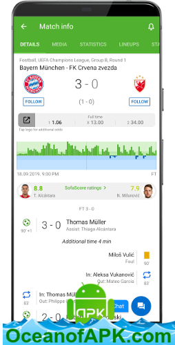 SofaScore - Live Scores, Fixtures & Standings v5.78.0 [Modded] APK Free Download