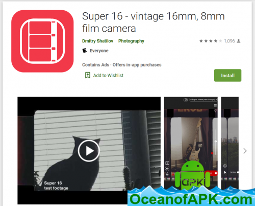 Super 16 - vintage 16mm, 8mm film camera v1.1.20 [Pro] APK Free Download