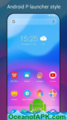 Super P Launcher for Android P 9.0 launcher, theme v6.3 [Premium] APK Free Download