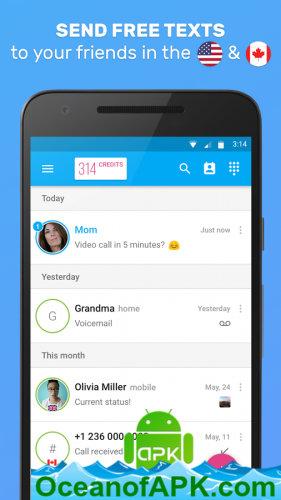 Text Me - Free Texting & Calls v3.9.4 [Premium] APK Free Download