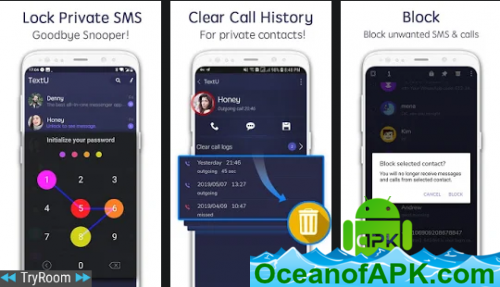 TextU Private SMS Messenger, Call screening v4.1.4 [Mod] APK Free Download