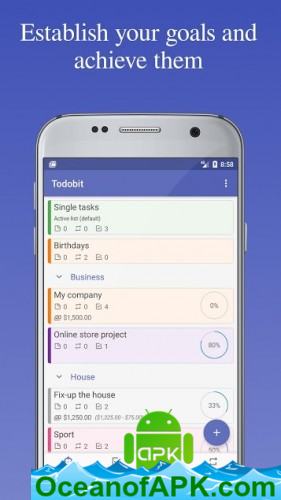 To Do list. Goal planner. Purchases list. Notes v1.6.1.2066 [Premium] APK Free Download