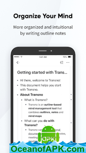 Transno - Outlines, Notes, Mind Map v2.27.0-beta [Pro] APK Free Download