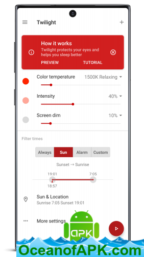 Twilight: Blue light filter v11 build 342 [Pro] APK Free Download