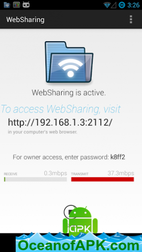 WebSharing (WiFi File Manager) v2.0.0.12 APK Free Download