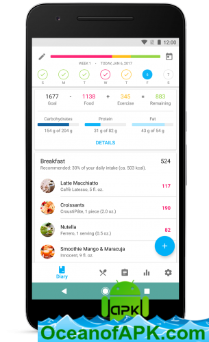 YAZIO Calorie Counter, Nutrition Diary & Diet Plan v4.4.2 [Pro] APK Free Download