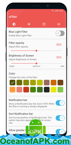sFilter - Blue Light Filter v1.6.2 [Pro] APK Free Download
