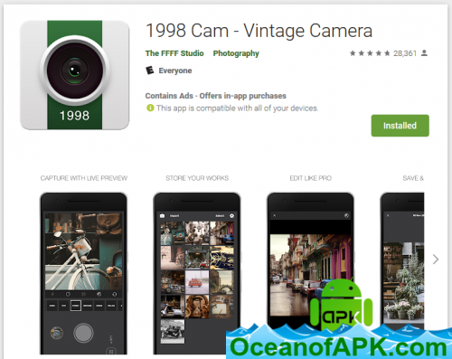 1998 Cam - Vintage Camera v1.6.2 [Pro] APK Free Download