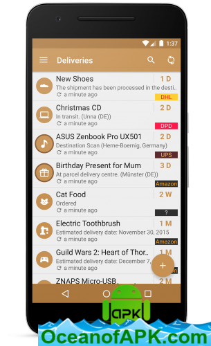 Deliveries Package Tracker v5.7.1 [Pro] APK Free Download