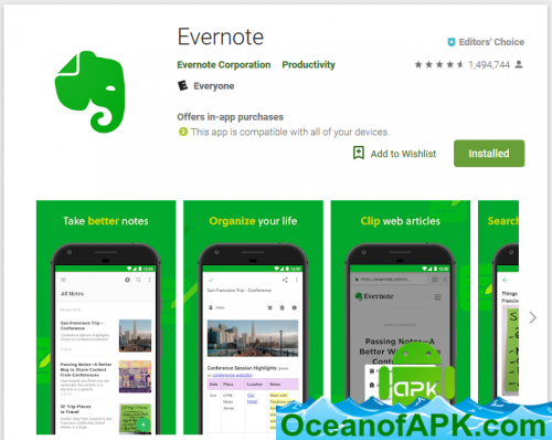 Evernote v8.5 [Premium] APK Free Download