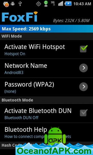 FoxFi (WiFi Tether w/o Root) Full v2.20 [Unlocked] APK Free Download