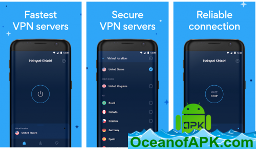 Hotspot Shield Free VPN Proxy & Wi-Fi Security v7.3.1 [Premium] APK Free Download