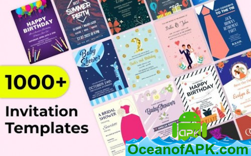 Invitation Maker Free, Paperless Card Creator v5.5 (SAP) (Professional) APK Free Obtain