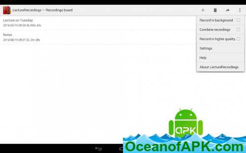 LectureRecordings v1.3.12 [Paid] APK Free Download