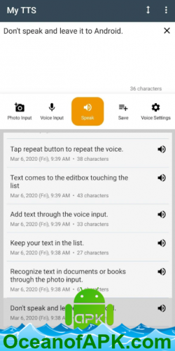 My TTS: Text-to-Speech v1.0.7[Premium] APK Free Download