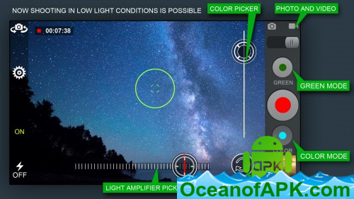 Night Photo and Video Shoot (Night Vision Camera) v1.8.4 [Pro] APK Free Download