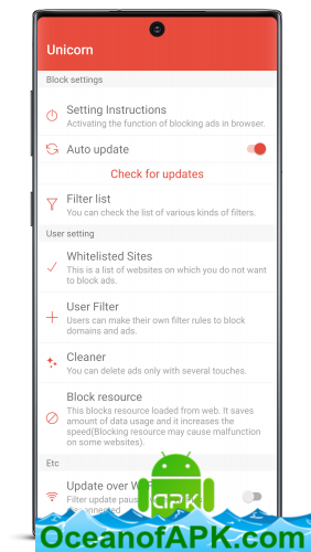 Unicorn Blocker:Adblocker, Fast & Private v1.9.9.4 [Final] [Paid] APK Free Download