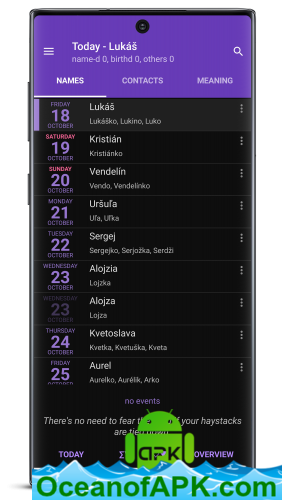 Name days Pro v4.30.001 [Patched] APK Free Download